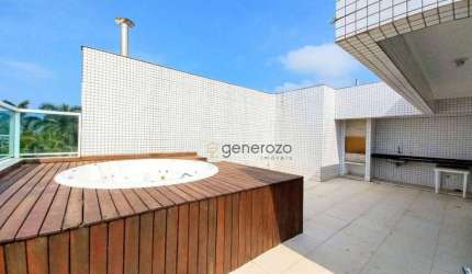 Cobertura com 3 dormitórios à venda, 247 m² por R$ 1.400.000 - Tombo - Guarujá/SP