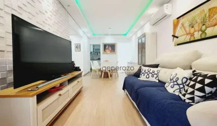 Apartamento a venda na praia das Pitangueiras, 03 dormitórios, 02 vagas de garagem e lazer no prédio