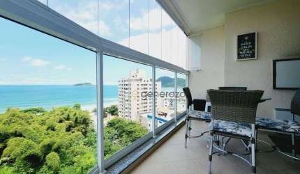 Apartamento a venda na praia do Tombo, varanda gourmet, 03 dormitórios, com 02 vagas e lazer