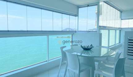 Apartamento à venda na praia das Pitangueiras, 03 suítes, varanda gourmet, frente praia, 02 vagas
