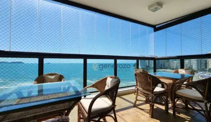 Apartamento a venda na praia das Astúrias, frente ao mar, 03 dormitórios, 02 vagas e lazer