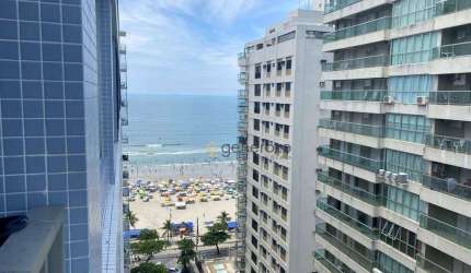 Apartamento na quadra da praia, 02 dormitórios, 01 vaga, vista ao mar, Pitangueiras