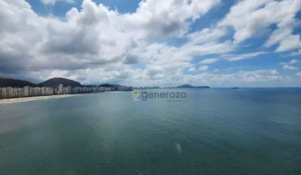 Apartamento a venda na praia das Astúrias, frente ao mar, 03 dormitórios, 02 vagas e lazer