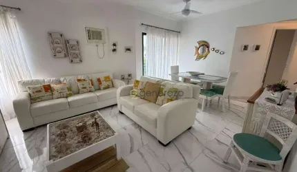 Apartamento a venda na praia da Enseada, 03 domritórios, com garagem e lazer