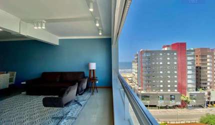 Apartamento mobiliado e decorado de frente em Caoão da Canoa