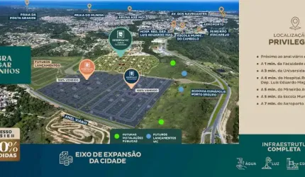 Vendo lotes no mais novo bairro planejado de Porto Seguro