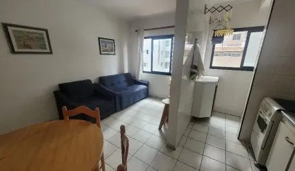 Apartamento Quadra Mar, Elevador, 1 dormitório, 1 vaga, Bairro: Ocian, Cidade: Praia Grande/SP