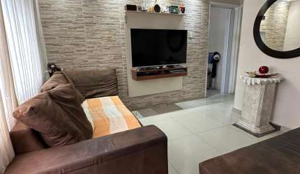 Apartamento no BNH 1º andar, plano 2, 2 quartos, 1 vaga, Bairro: Aparecida, Santos/SP