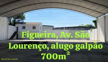 Barracão / Galpão / Depósito com 2 salas para alugar na AVENIDA SÃO LOURENÇO, 123, Figueira, Duque de Caxias por R$ 10.000