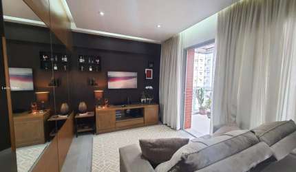 Apartamento para Venda em Santos, Boqueirão, 1 dormitório, 1 banheiro, 1 vaga