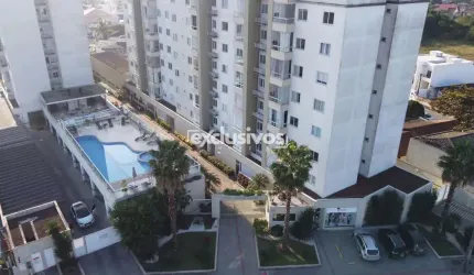 Cobertura plana de 130m² privativos com 1 suíte mais 2 dormitórios, terraço e 2 vagas no Saguaçu por R$ 843.000,00*