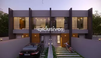 Sobrado geminado com 2 suítes e 2 vagas de garagem à venda no bairro Vila Nova