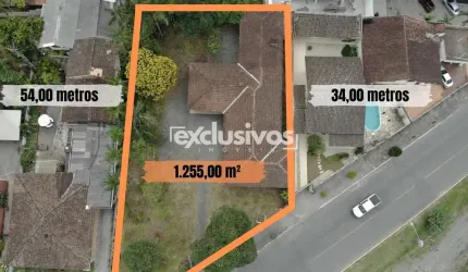 Terreno com 1.255 m² à venda no bairro Santo Antônio em Joinville - SC por R$ 1.480.000,00.