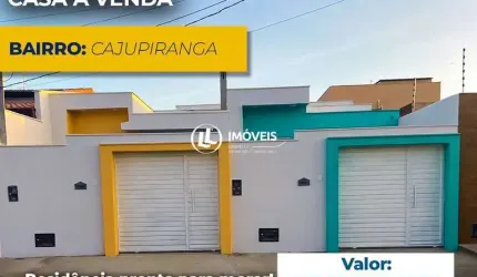 Casa de 2 quartos com suíte á venda em Cajupiranga - Parnamirim-RN.