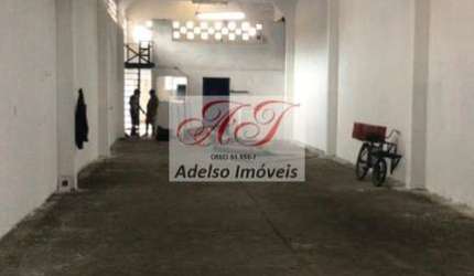 Galpão Comercial de Alto Padrão para Venda ou Locação em Santos-SP, Bairro Estuário, uma área, 2 Banheiros, 3 Vagas de Garagem.
