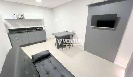 Apartamento com 1 dormitório, 30 m² - venda por R$ 340.000,00 ou aluguel por R$ 2.469,64/mês - Boa Vista - Blumenau/SC