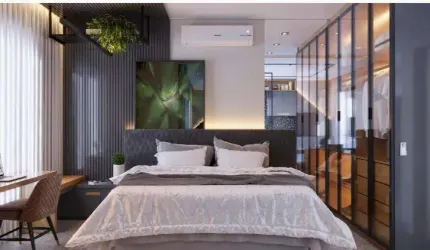 Apartamento tipo para venda com 1 quarto, 42.95m²