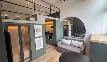 Flat para venda e locação com 1 quarto, 30m²