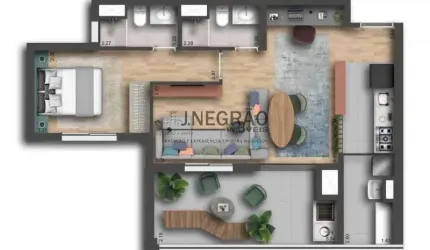 Apartamento com 2 quartos à venda no Cursino, São Paulo , 63 m2 por R$ 835.000