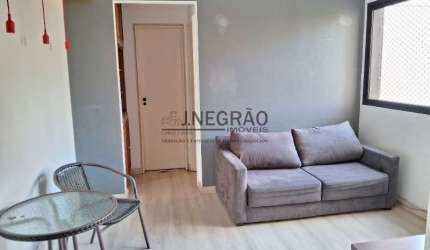 Apartamento para locação em Moema, próximo shopping Ibirapuera, Metrô Moema, São Paulo-SP: 1 quarto,  vaga de garagem, 41m². Venha conferir!