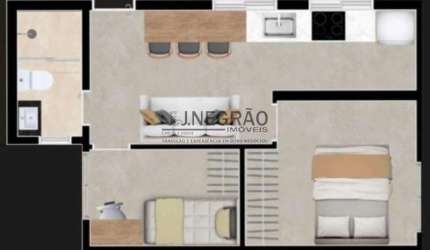 Apartamento com 2 quartos para alugar na Vila Moinho Velho, São Paulo , 34 m2 por R$ 2.300