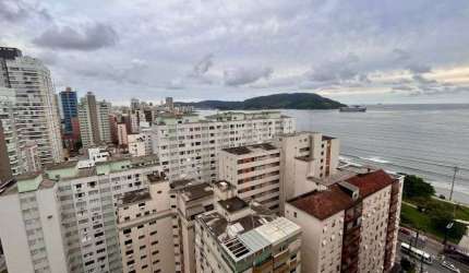 Apartamento de 3 dormitórios 132m² no Embaré com Vista para o mar e lazer completo