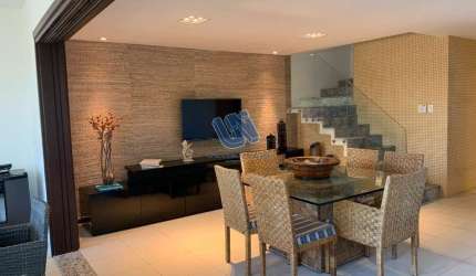 Village em condomínio mobiliado com 3 suítes superior duplex com vista para o mar em Praia do Forte