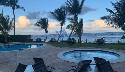 Village em condomínio mobiliado com 3 suítes térreo com vista para o mar em Praia do Forte