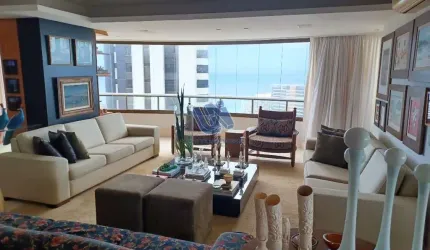 Apartamento nascente 3 suítes sendo 1 suíte master com closet 312m2 na Ondina