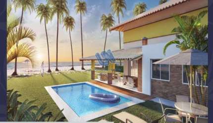 Ponta de Inhambupe Casa em Condomínio Quatro Suítes  terreno 812,96 m2 , área construída287,66 em Baixio - Bahia