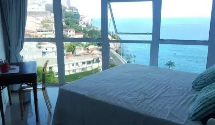Cloc Marina Residence Quarto e Sala Mobiliado 60m2 no Comércio