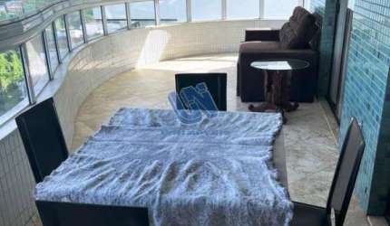 Apartamento mobiliado 2 Quartos sendo 1 suíte com Vista Mar 60m2 na Barra