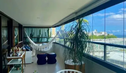 Apartamento 3 Suítes com vista mar 183m2 na Barra