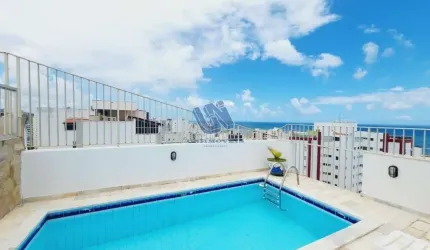 Apartamento cobertura 5 quartos sendo 3 suítes com piscina privativa 350m2 na Pituba