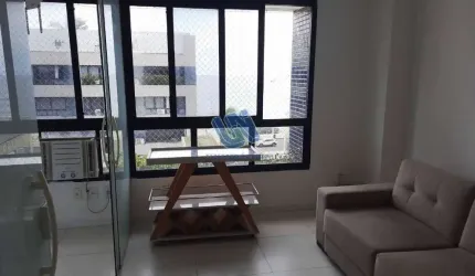 Exclusividade Apartamento Nascente Quarto e sala mobiliado com vista mar 40m2 na Pituba