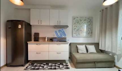 Apartamento quarto e sala nascente mobiliado 22m2 no Caminho das Árvores