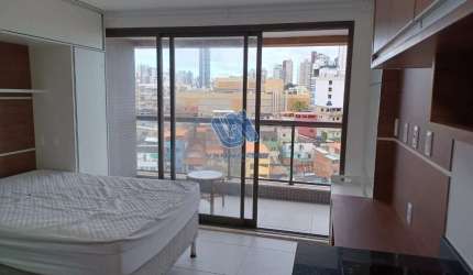 Apartamento para alugar tipo STUDIO com varanda e vista mar 22m2 na Barra