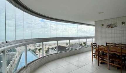 Vista Exclusiva do Mar com Terraço Gourmet Panorâmico 4 Dormitórios e 3 Vagas