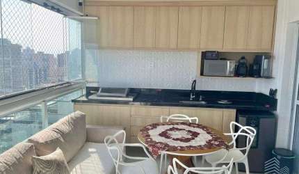 Apto 4 Dorm 3 suítes 2 Vagas Demarcadas Alto Padrão Mobiliado Vista Para o Mar