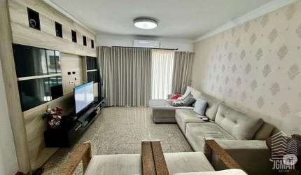 Alto Padrão 3 Dorm 2 Vagas Pé na Areia Canto do Forte Vista Pro Mar Mobiliado