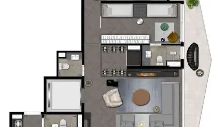 Apartamento no Bairro Itaim Bibi em São Paulo