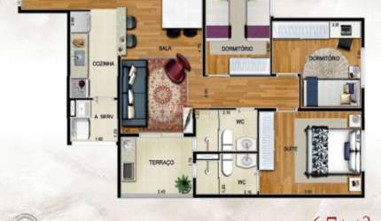 Apartamento na Vila Caraguatá em São Paulo.