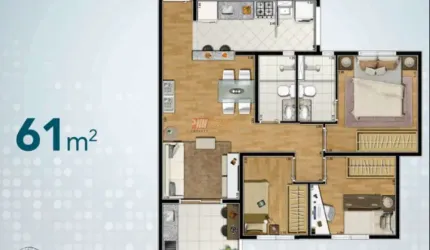 Apartamento no Bairro Vila Curuçá em Santo André