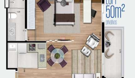 Loft no Bairro Jardim do Mar em São Bernardo do Campo
