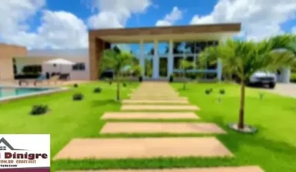 Mansão moderna terrea 6 suites a venda no Encontro das Águas