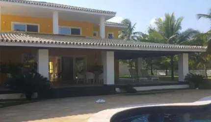 venda Casa frente mar decorada acesso a praia de Busca Vida grande Salvador  camaçari  Belissima