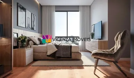 Apartamento com 2 quartos, sendo 1 suíte, área privativa de 62m², bairro Santo Antônio, Joinville/SC.