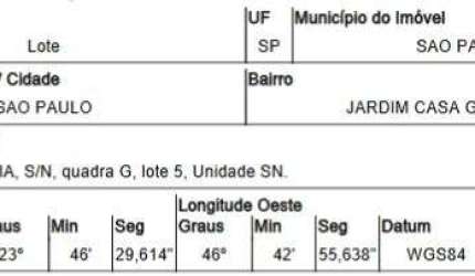 Oportunidade Única em SAO PAULO - SP | Tipo: Terreno | Negociação: Venda Direta Online  | Situação: Imóvel