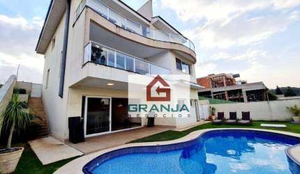 Casa com 4 dormitórios, 413 m² - venda por R$ 3.500.000,00 ou aluguel por R$ 17.000,00/mês - Alphaville Granja Viana - Carapicuíba/SP