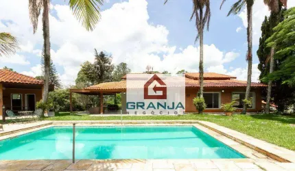 Incrível casa com 5 dormitórios (3 suítes), churrasqueira, bar,piscina, sauna à venda, 470 m² por R$  - Palos Verdes - Cotia/SP